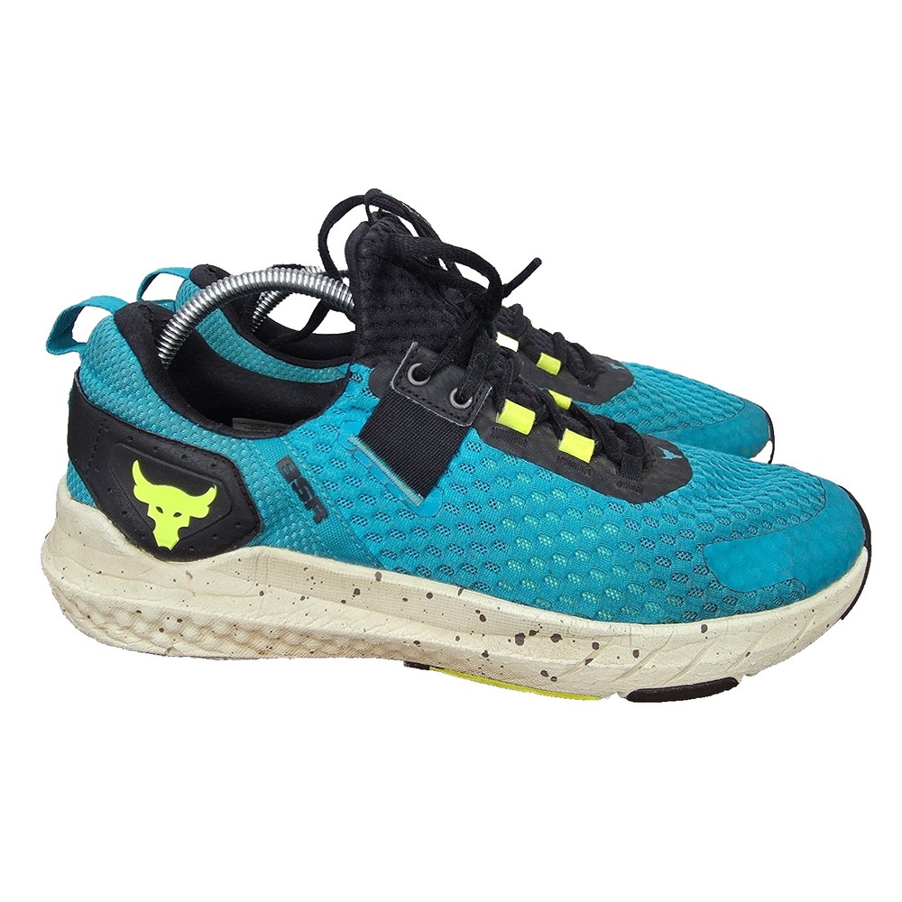 Under Armour Project Rock BSR‎ 4 Training Shoes Men's 11.5 Teal Blue Gym Weights
